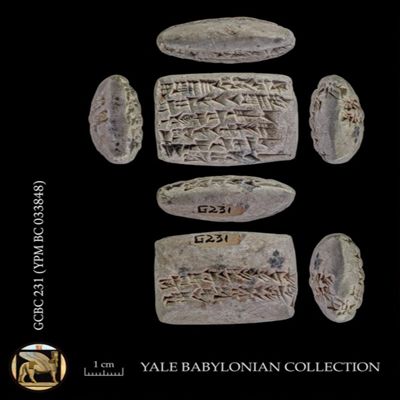 Tablet. Withdrawal of silver, the partial price of a boat. Neo-Babylonian. Clay.; YPM BC 033848