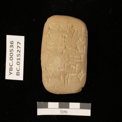 Tablet. Regular deliveries of beer. Ur III. Clay.; YPM BC 015277