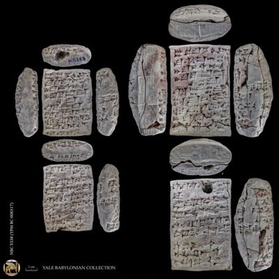 Tablet and case. Receipt of barley tax. Early Old Babylonian. Clay.; YPM BC 008317