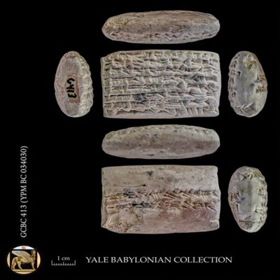 Tablet. Withdrawals of silver by PNs as rations. Neo-Babylonian. Clay.; YPM BC 034030