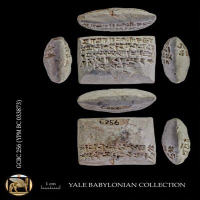 Tablet. Withdrawal of silver by PNs, the price of linen. Neo-Babylonian. Clay.; YPM BC 033873