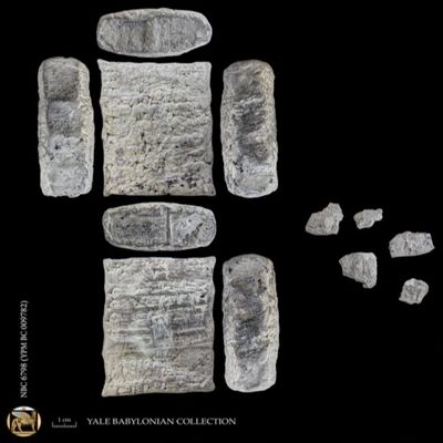 Tablet and fragments of case. Loan of barley and silver. Old Babylonian. Clay. Witnessed.; YPM BC 009782
