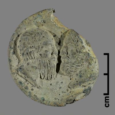 Medallion. Peter and Paul. Late Roman. Lead. Art drawer; YPM BC 030171