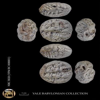 Bulla. List of workers. Late Early Dynastic. Clay.; YPM BC 008801