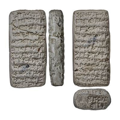 Modern clay tablet. Clay Letter. Modern. Clay.; YPM BC 030150
