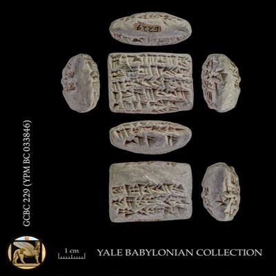 Tablet. Withdrawal of silver, the price of a house. Neo-Babylonian. Clay.; YPM BC 033846