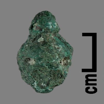 Figurine. Crouching bird (?). Bronze.; YPM BC 031175