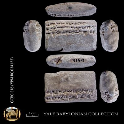Tablet. Withdrawal of silver, the price of an ox, by PN. Neo-Babylonian. Clay.; YPM BC 034133