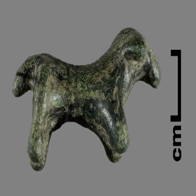 Figurine. Small quadruped. Bronze.; YPM BC 031147