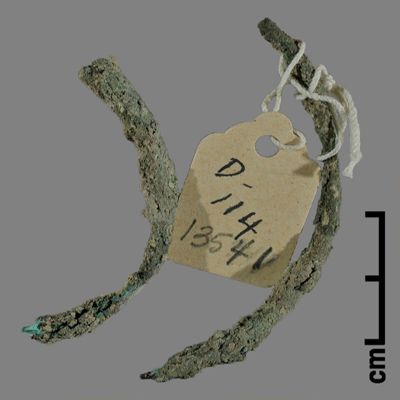 Bracelet fragments. Bracelet fragments. Selucid. Bronze. Art drawer.; YPM BC 027003