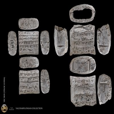 Tablet and portion of case. Account of silver for 2 years. Old Babylonian. Clay.; YPM BC 019904