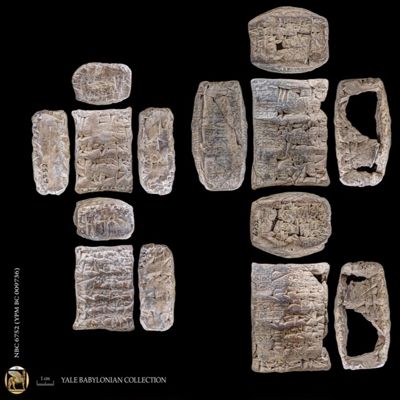 Tablet and case. Loan of silver and barley. Old Babylonian. Clay. Witnessed.; YPM BC 009736