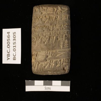Tablet. List of metal implements and their weights. Ur III. Clay.; YPM BC 015305