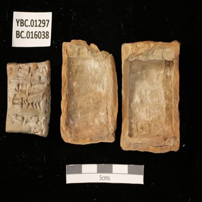Tablet and case. Receipt of money paid as wages. Ur III. Clay.; YPM BC 016038