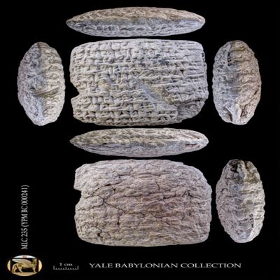 Tablet. Letter concerning foodstuffs. Late Old Babylonian. Clay. Ze'pum.; YPM BC 000241