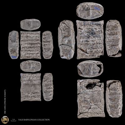 Tablet and case. Receipt of quantities of silver for various purposes. Old Babylonian. Clay.; YPM BC 018457