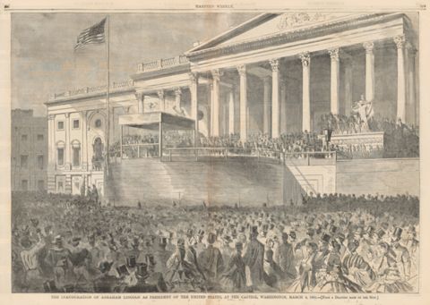 The Inauguration of Abraham Lincoln as President of the United States ...