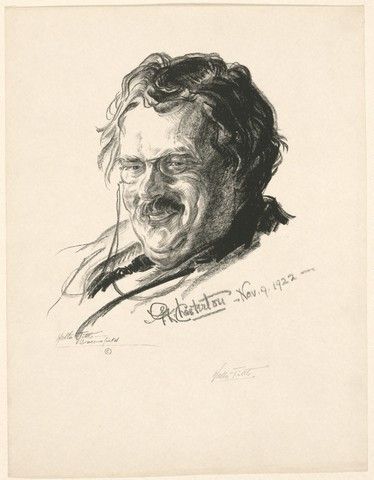 G K Chesterton Yale University Art Gallery