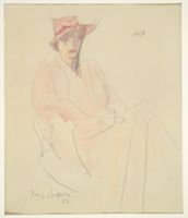 Beatrice Stein Seated recto and verso Yale University Art Gallery