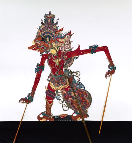 Shadow Puppet (Wayang Kulit) of Dasamuka | Yale University Art Gallery